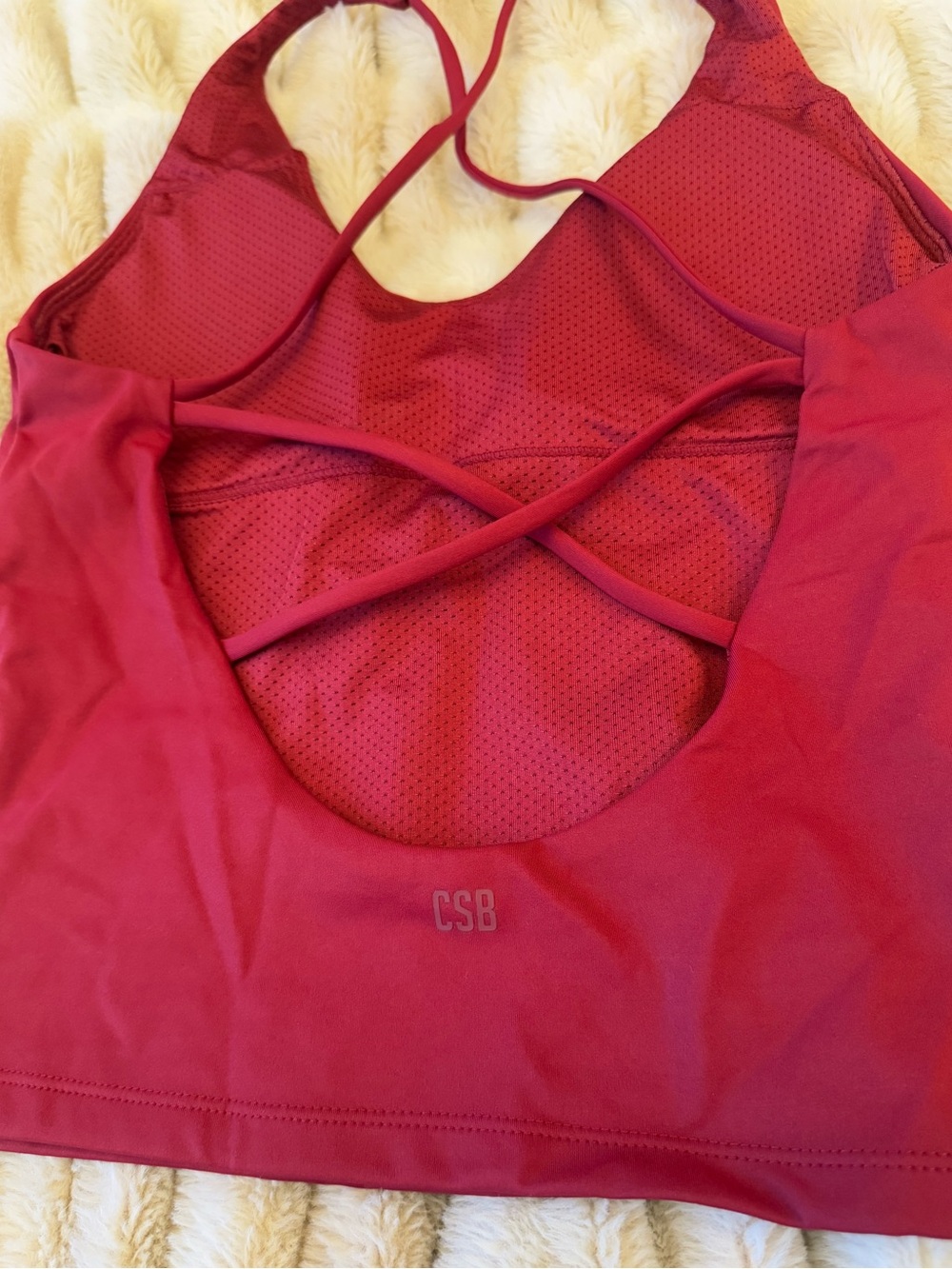 CROP SHOP BOUTIQUE CSB Freedom Haven Tank - Cherry - Size small - Picture 7 of 7